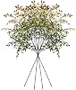 4Pcs Artificial Branches, 43.3inches Fall Artificial Nandina Stems Fake Faux Plastic Tall Stem Autumn Plants for Indoor Outdoor Table Centerpiece Fireplace Halloween Home Decor, Green Mixed Orange