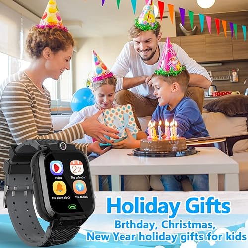 Miniatura 7 de OVV Reloj inteligente para niños y niñas con doble cámara grabación de video 14 juegos de rompecabezas reproductor de música linterna despertador