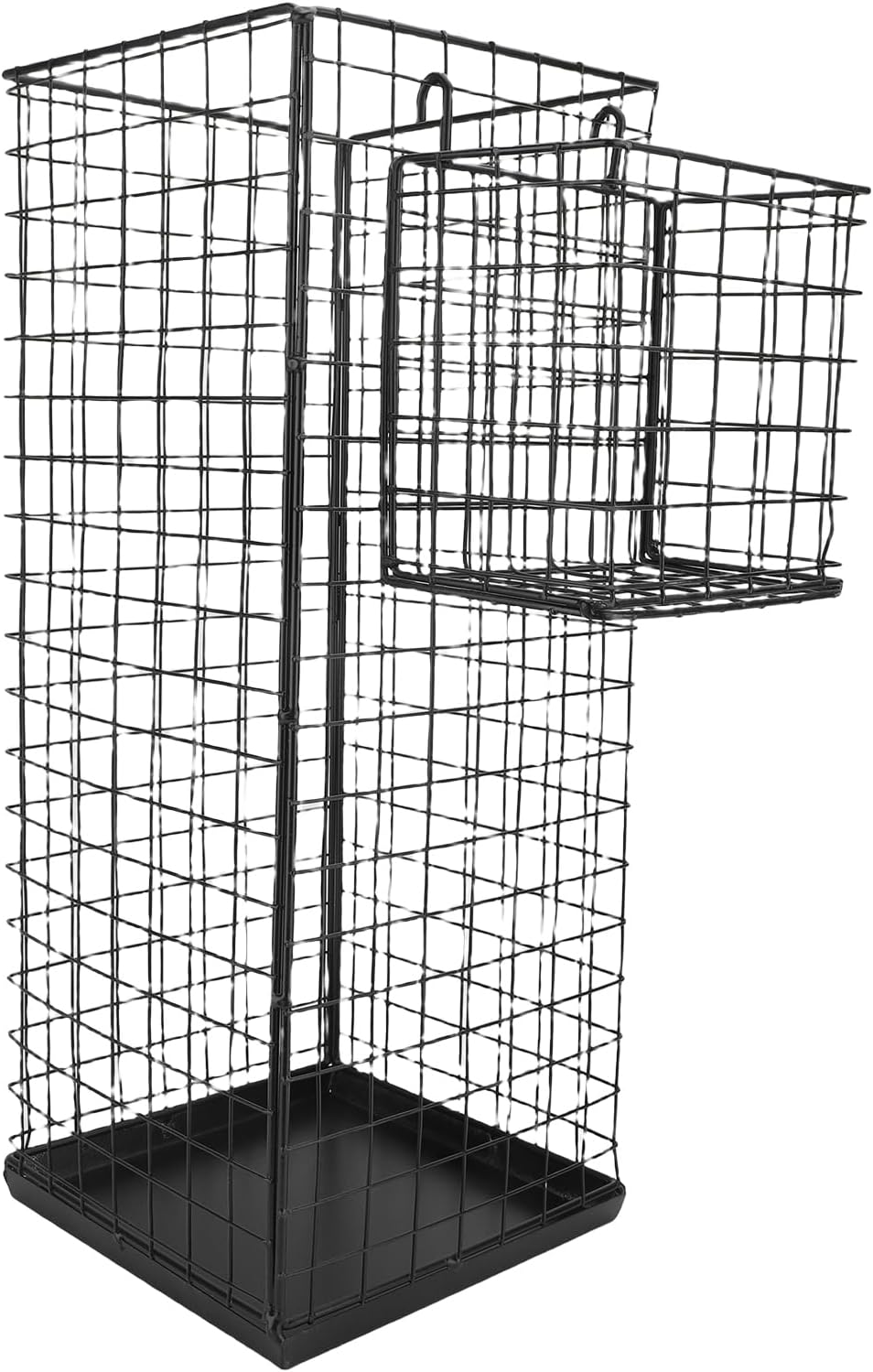 Pilipane Umbrella Holder Stand Rack Geometric Design Powder Coating Iron Umbrella Holder Bin for Entryway Indoor Sturdy Space Saving Organizer for Home Office 50x20x20cm 15x10x15cm