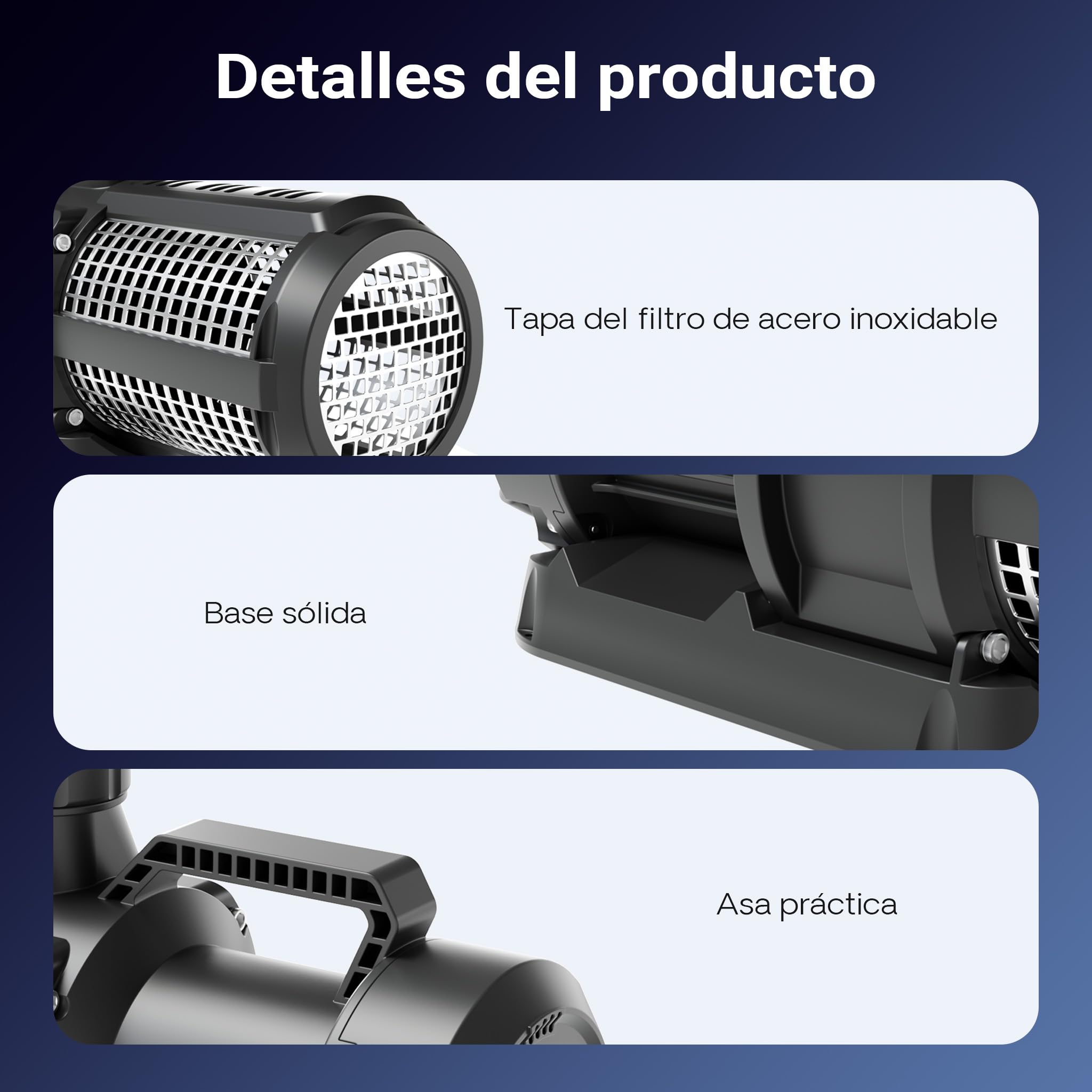 SunSun SuperEco CET-35000 Bomba de estanque 450W bomba de filtro capacidad 32000 l/h con cable 10m