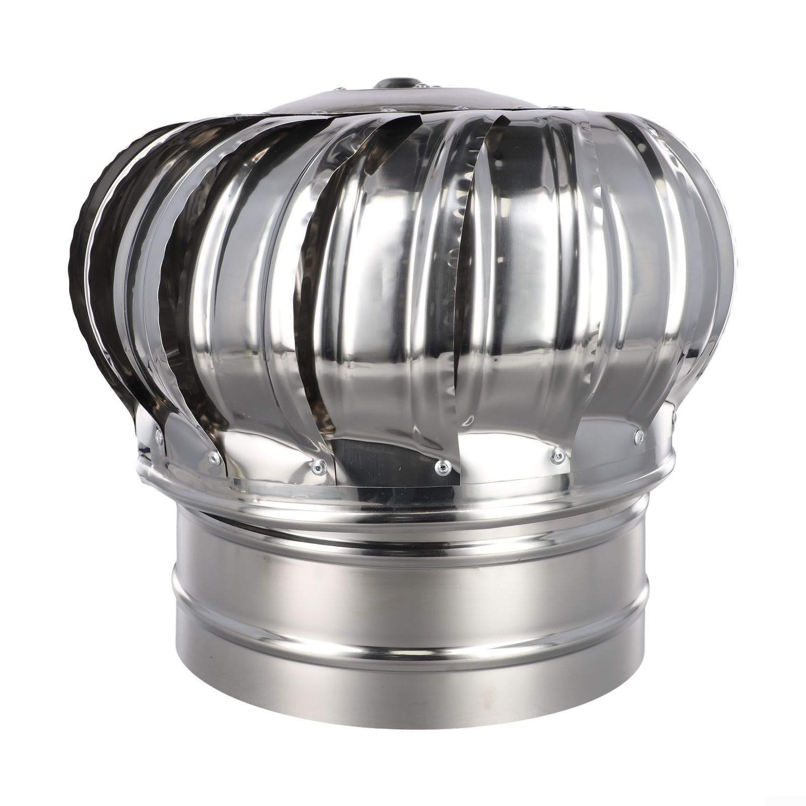 Yhenlovtt Cubierta superior de acero inoxidable, cubierta giratoria de chimenea, tapa de chimenea con capucha giratoria para una ventilación mejorada (Ø200 mm)
