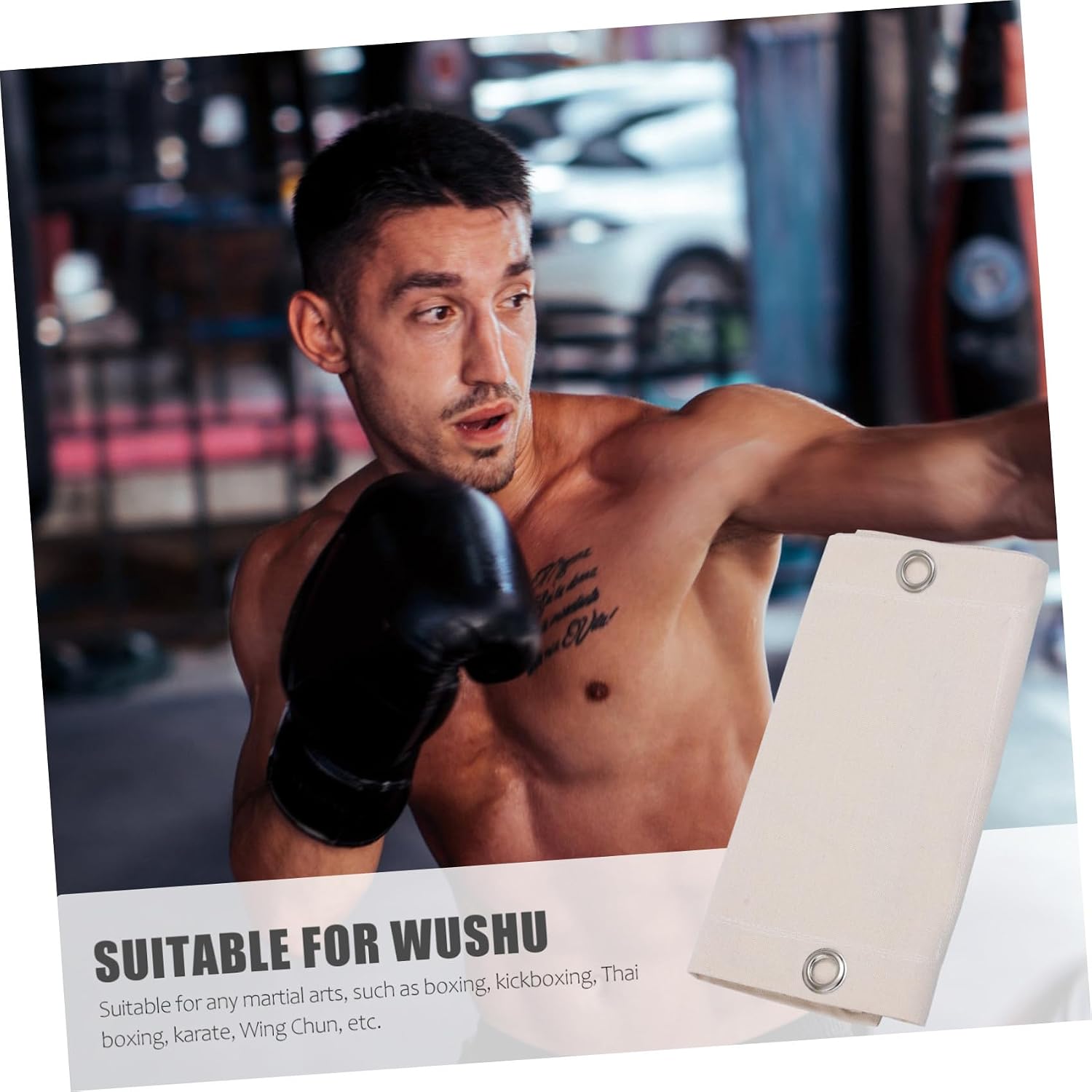 Wall Target Sandbag Workout Bag Boxing Kickboxing Karate Canvas Empty Triplet Fillable