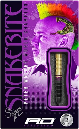Miniatura 5 de RED DRAGON Peter Wright Snakebite - Juego de dardos de latón