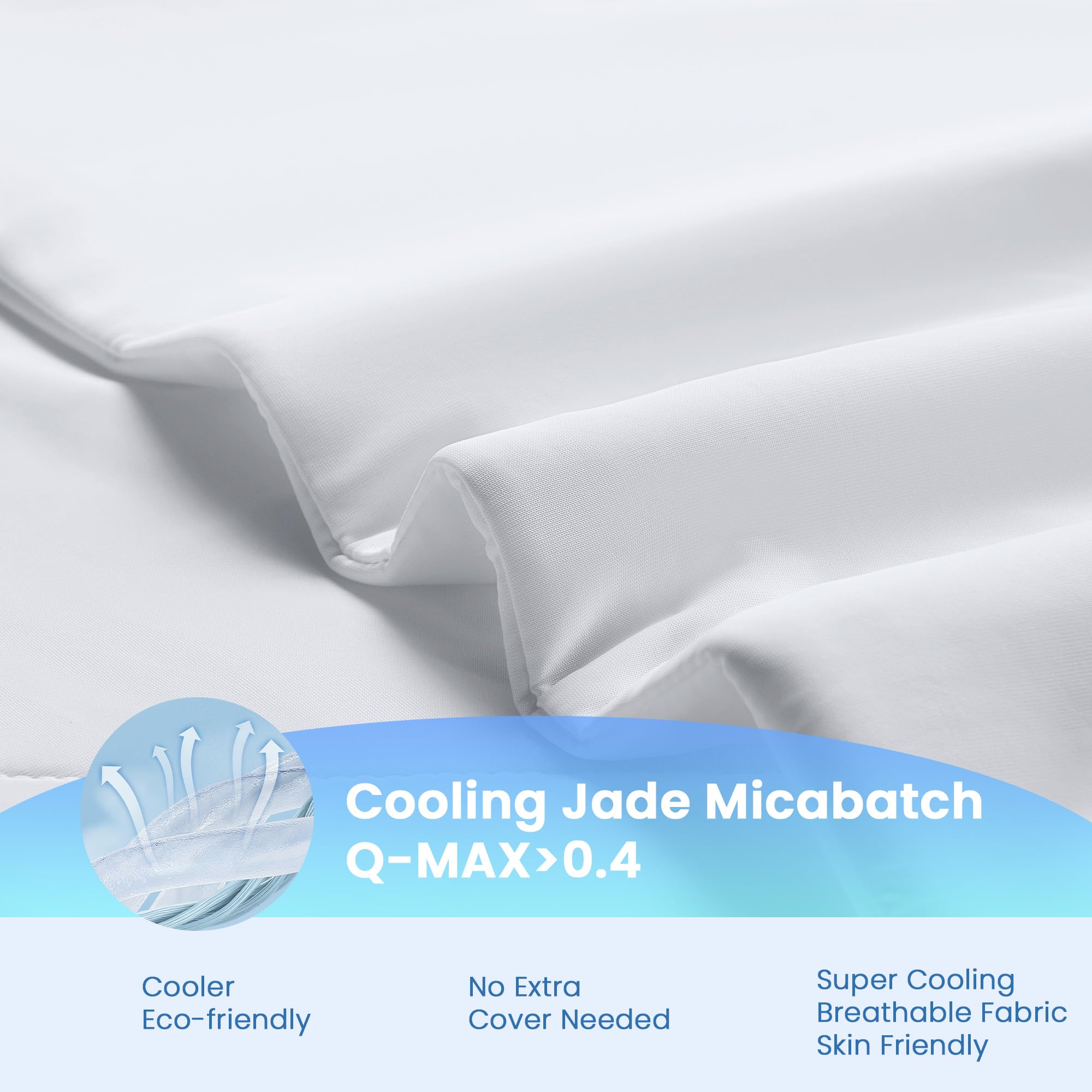 Autsel Cooling Blanket for Night Sweats & Hot Sleepers, Q-Max >0.4 High-Cooling Fibres, Summer Blanket - Image 4