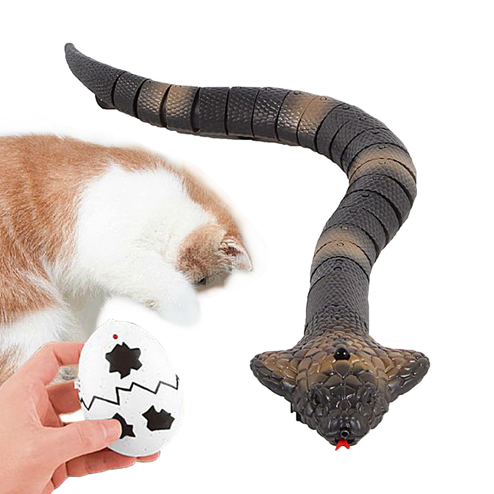 Amazon.co.jp: スマートヘビ猫おもちゃ、リモコンヘビ猫おもちゃ