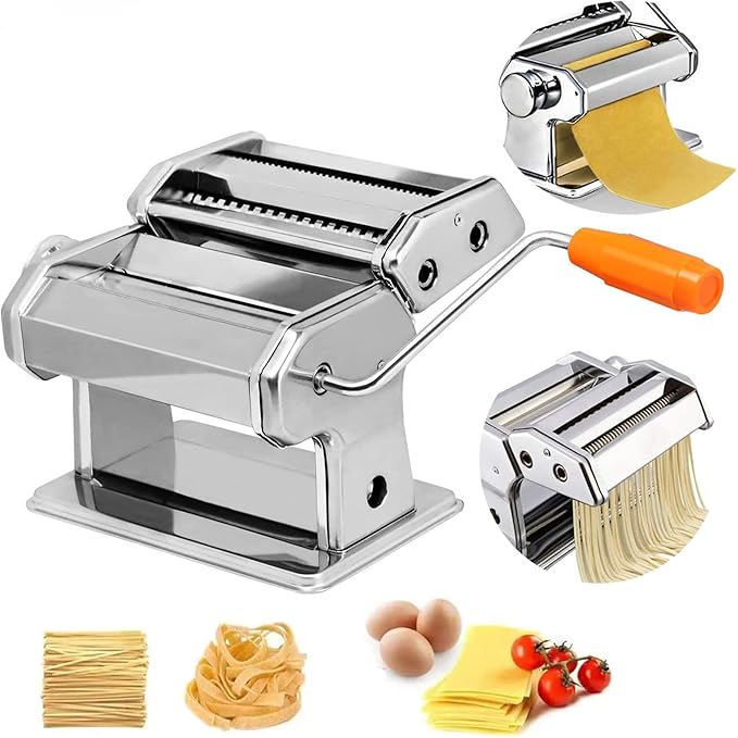 Froadp Pasta Machine Manual Pasta Maker Stainless Steel Noodle Machine