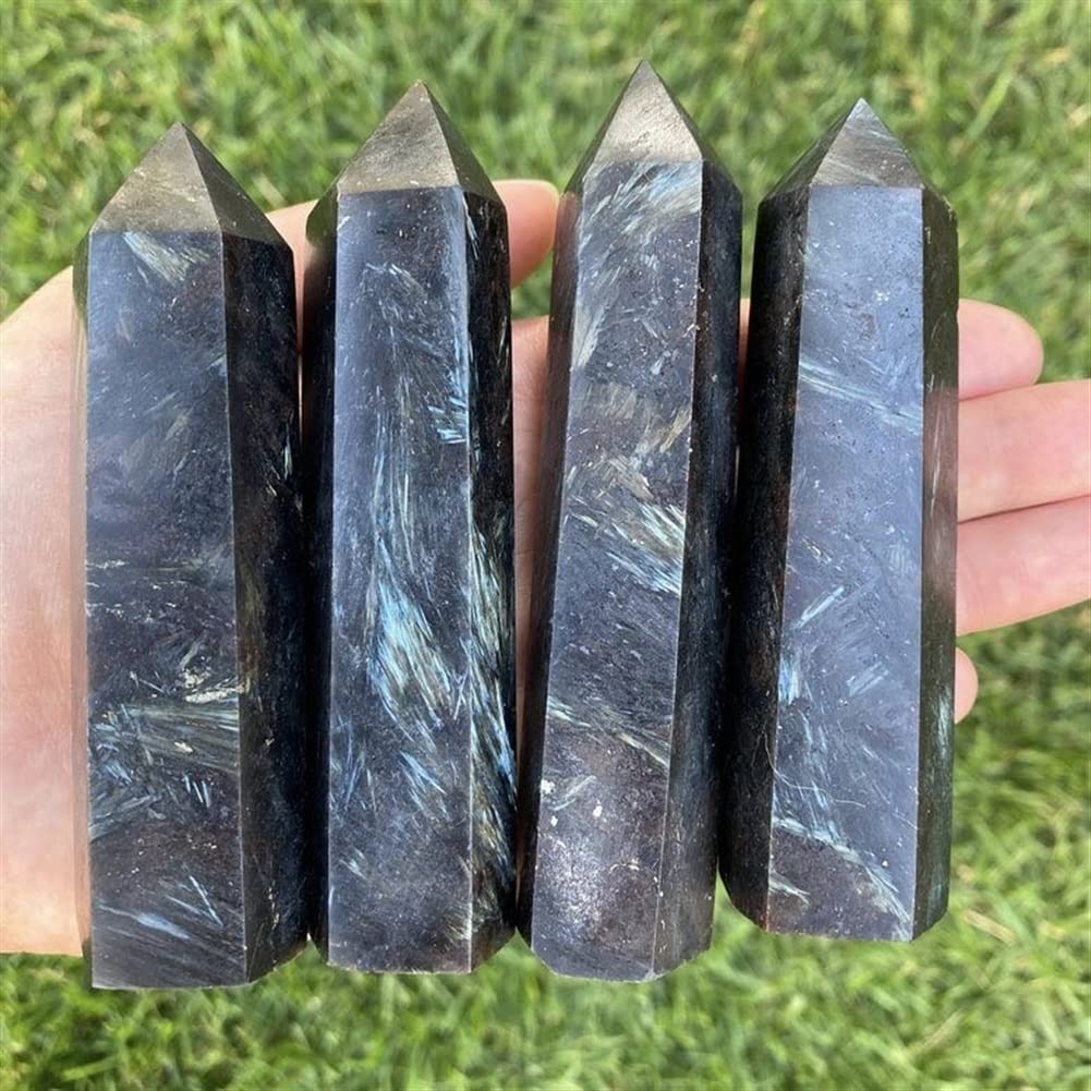 Amazon.com: CKSEKD Natural Astrophyllite Quartz Crystal Point