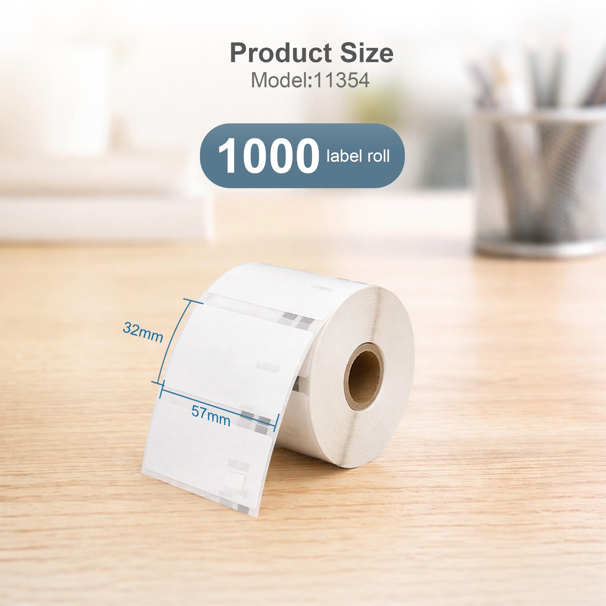Printing Pleasure 11354 10 Rotoli S0722540 Etichette Multiuso compatibile per Dymo LabelWriter 4XL 450 400 330 320 310 Duo/Turbo/Twin Turbo Seiko SLP 450 430 420 410 400 200 100, 57mm x 32mm