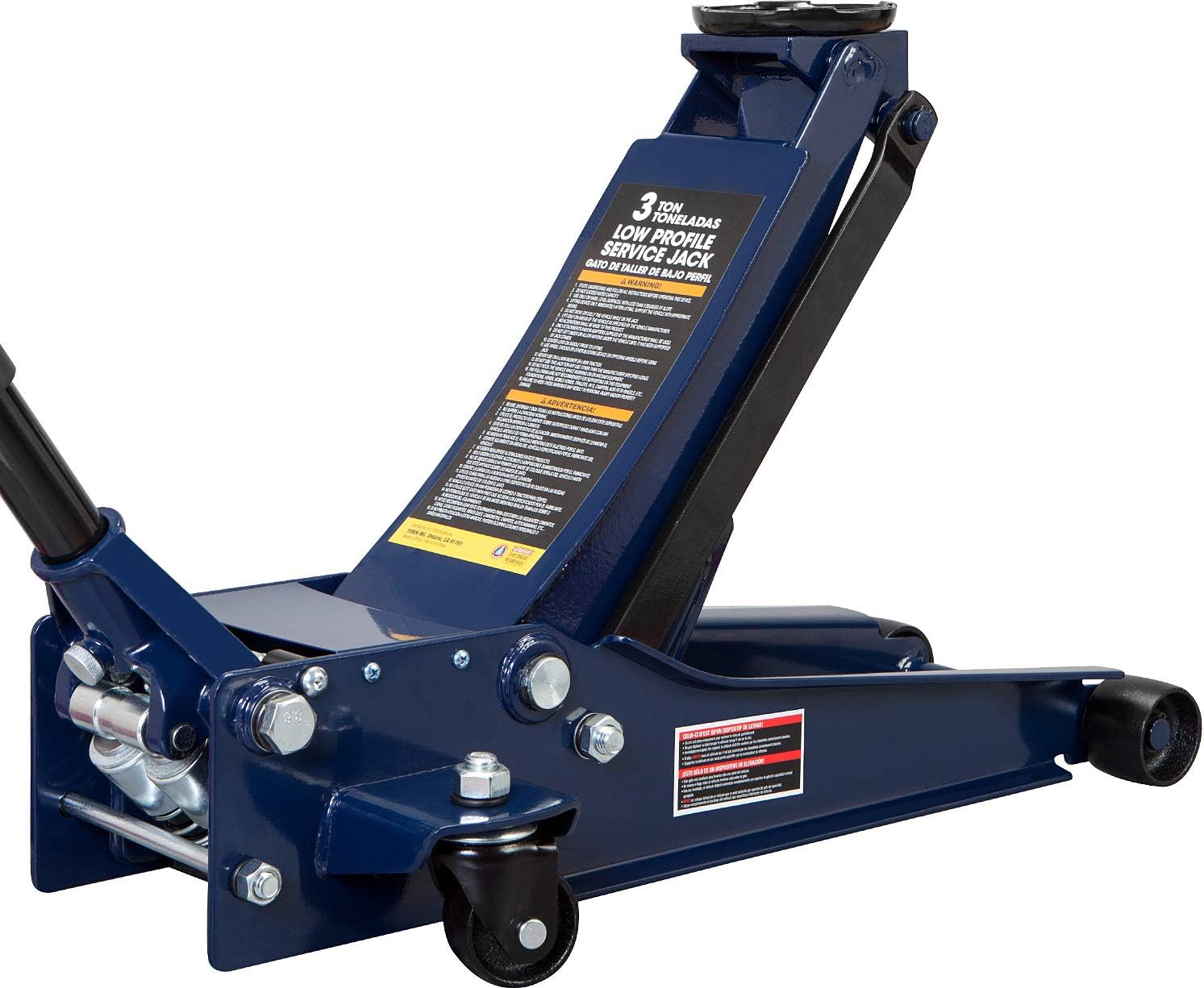 TCE ATZ830026XU Torin Hydraulic Ultra Low Profile Heavy Duty Steel Service/Floor Jack with Dual Piston Quick Lift Pump, 3 Ton (6,000 lb) Capacity, Blue : Everything Else