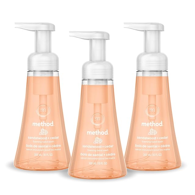 Method Foaming Hand Wash Sandalwood Cedar 10 fl oz 3 pack