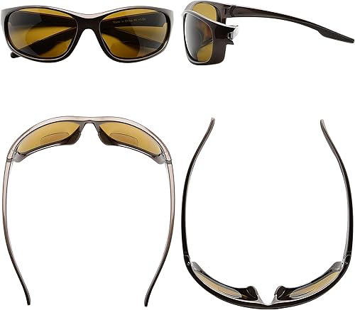Miniatura 2 de Eyekepper Gafas de sol deportivas bifocales polarizadas, Marco café templado, lente café.
