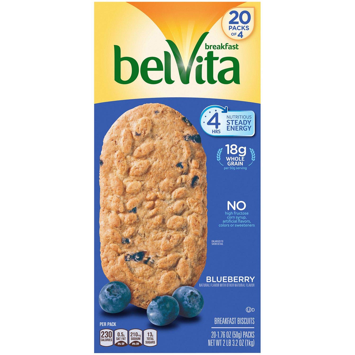 Belvita Breakfast Biscuit, Blueberry,Family Size 1 Pakk