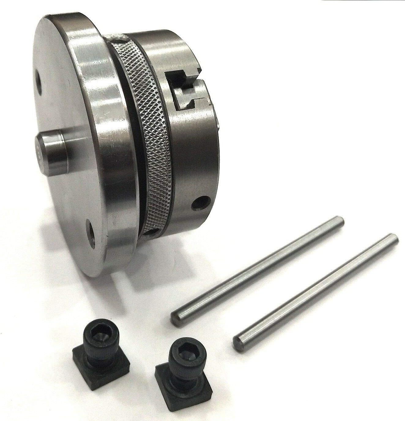 Assorts 65 mm- 3 Jaws Self Centering Chuck with Back Plate & T-nuts for Milling