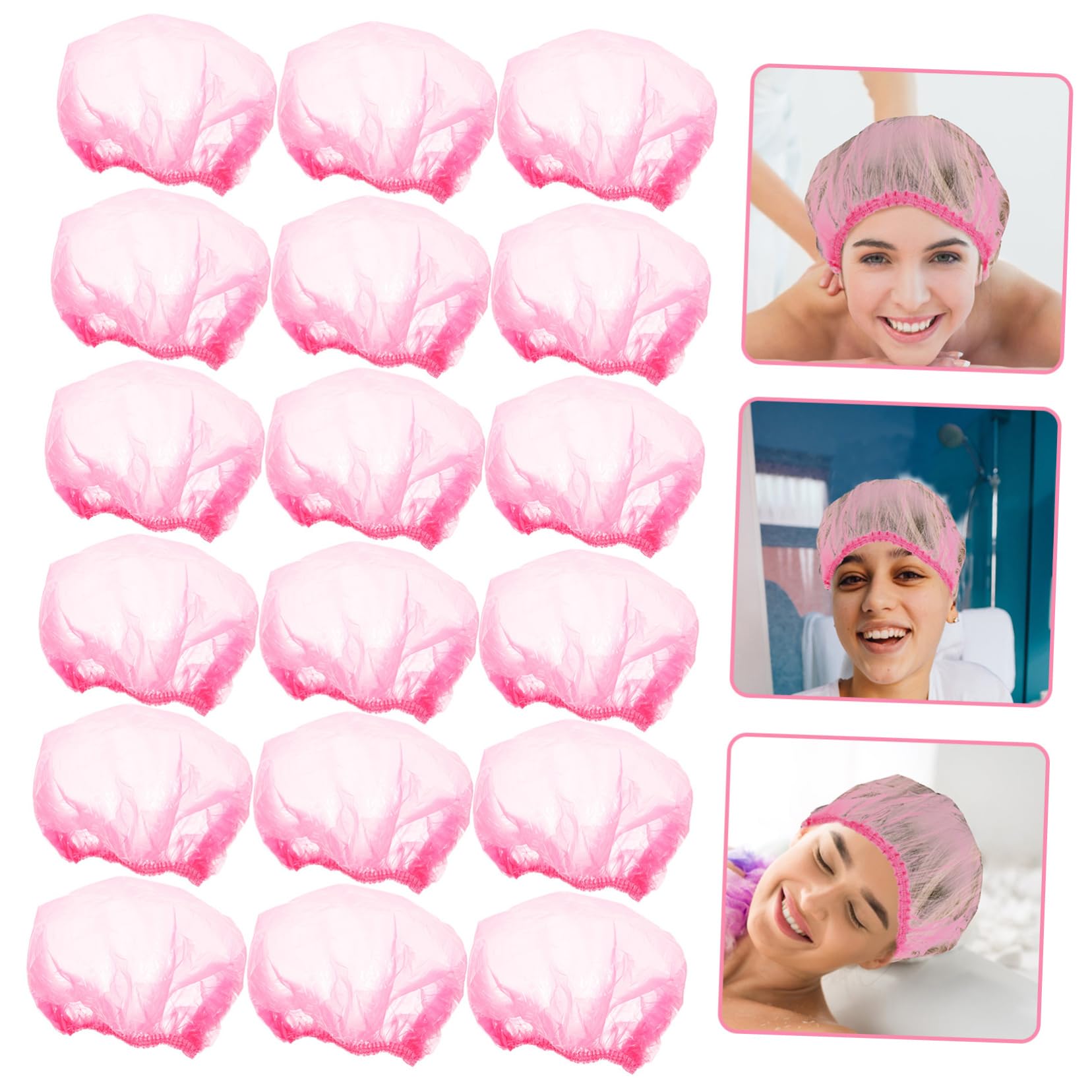 500piezas Gorros De Ducha Para Mujer Extragrandes Elásticos Desechables Cabello Baño