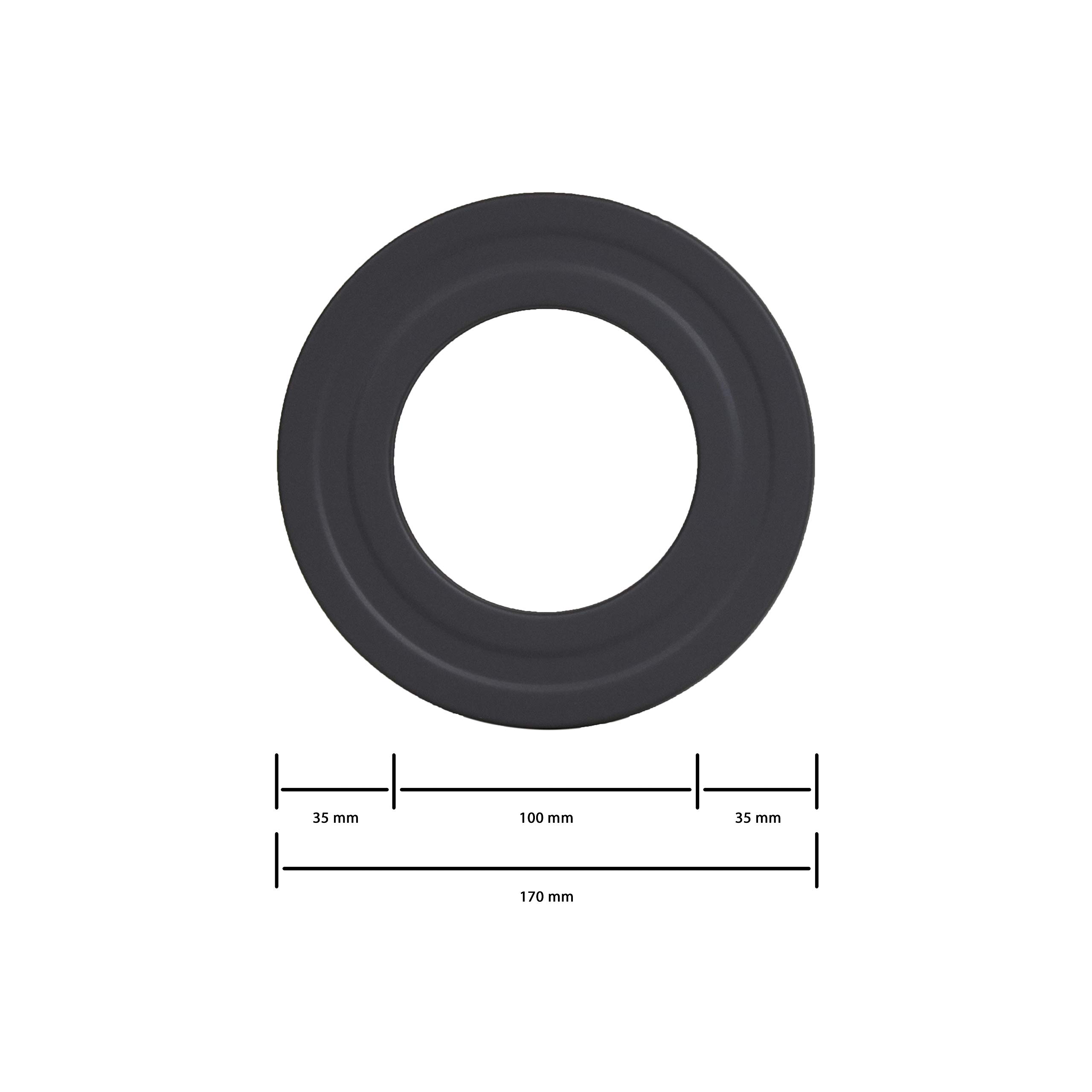 LANZZAS Rosetta Da Parete Con Bordo Di 35 Mm, Per Diametro Di 100 - Foto 10