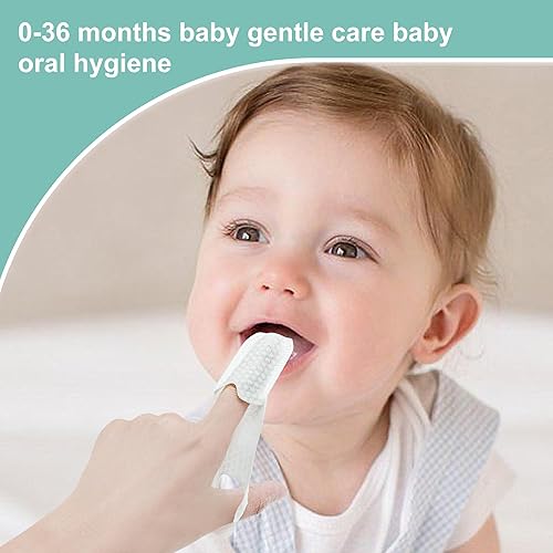 Miniatura 7 de Limpiador bucal de 35 unidades, limpiador de lengua para recién nacidos, cepillos de dientes con dedos para niños de 0 a 36 meses, cuidado de la