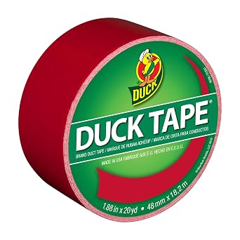 Duck Tape 1265014 1.88" x 20 yd Cha Cherry Tape, Single Roll, Multicolor