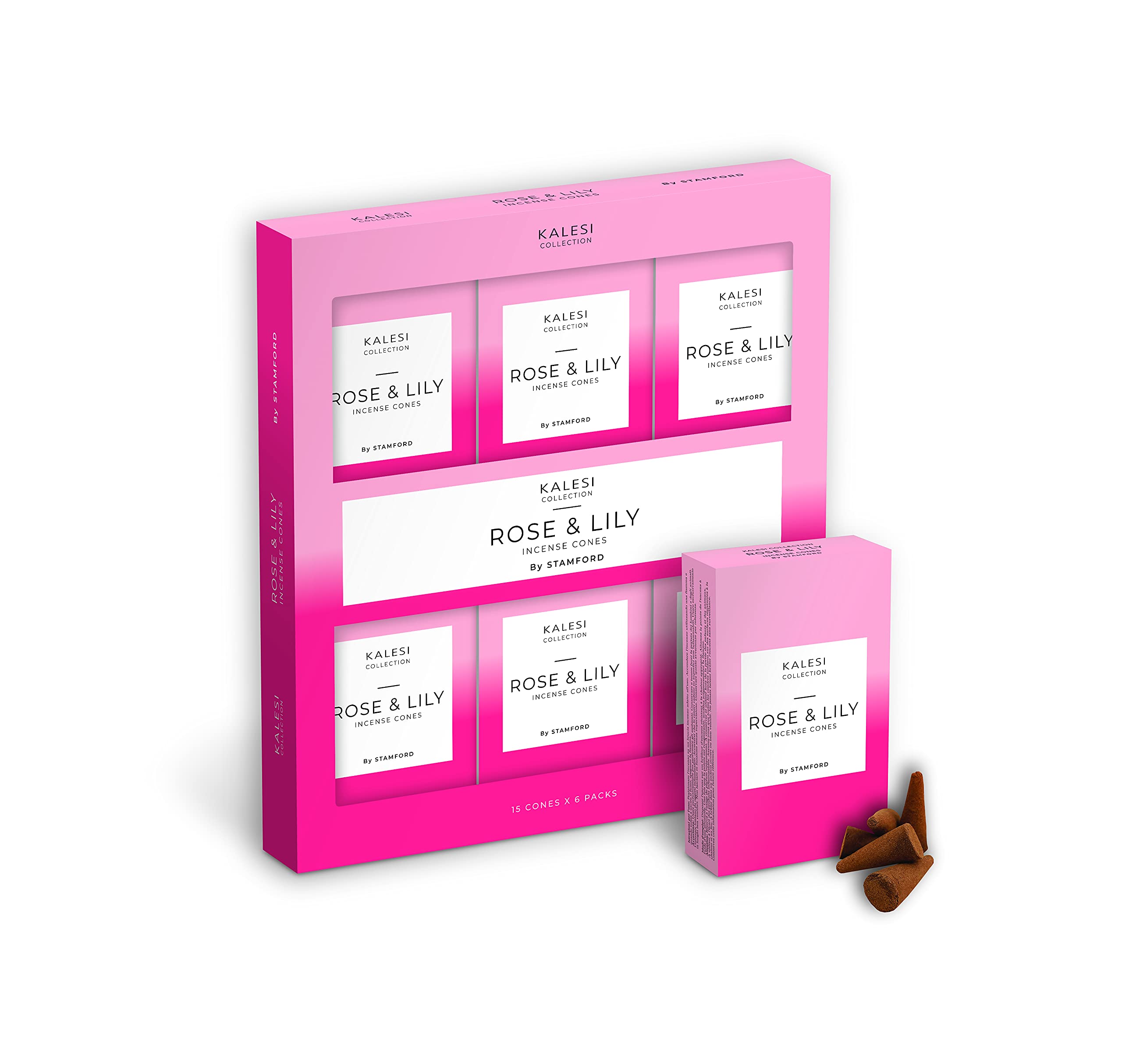 The Kalesi Collection by Stamford Rose & Lilly Incense Cones 42223 - Pack of 6