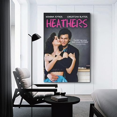 Miniatura 3 de Heathers - Póster de lienzo de película y álbum de música, pintura de pared, estética, decoración de habitación, 12 x 18 pulgadas (11.8 x 17.7 in)