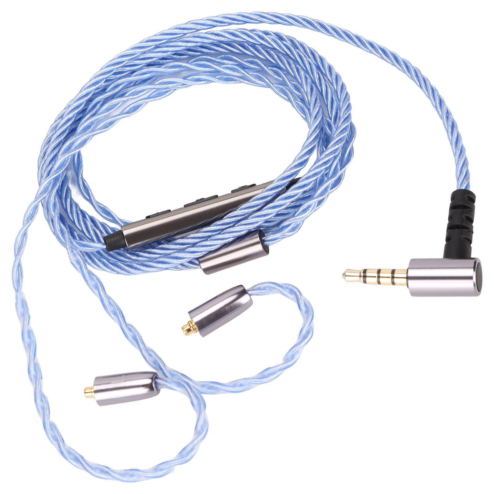 Upgrade-Kopfhörerkabel MMCX 3,5mm - 184-adrig Versilbert Für Besseren Sound