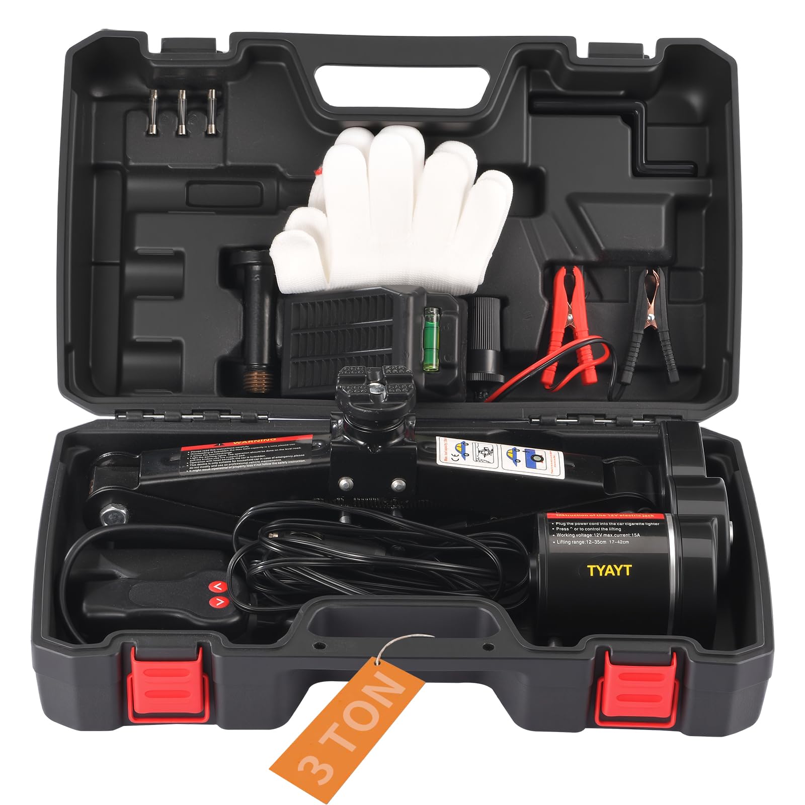 TYAYT Electric Car Jack 3 Ton 12V Scissor Jack