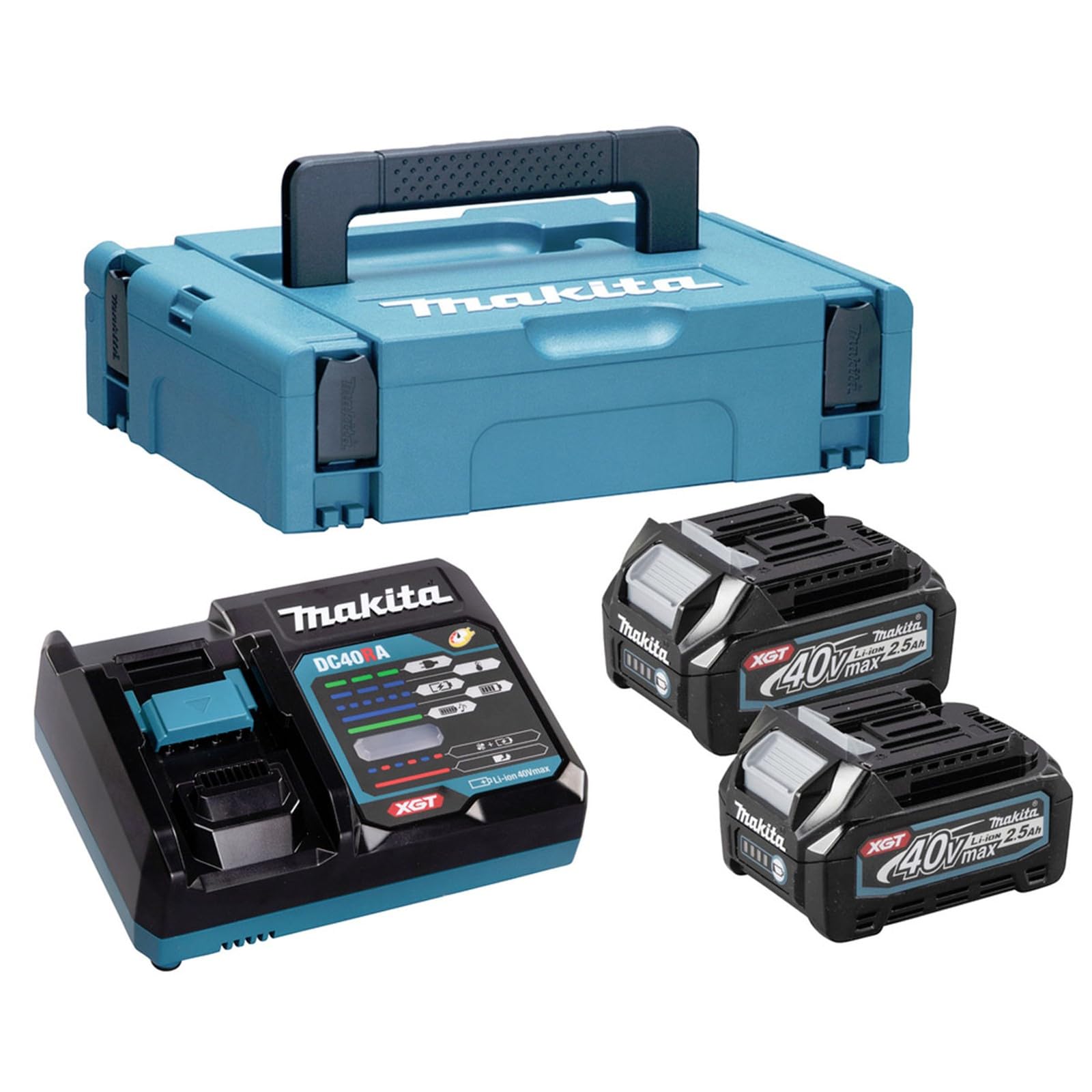 Makita XGT 40V Max Power Source Kit 2 x 2.5ah Li-ion