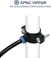 Vista 3 de APEC Water SADDLE-DRAIN-3-8 Válvula de sillín de drenaje 3/8" para sistema de ósmosis inversa debajo del fregadero