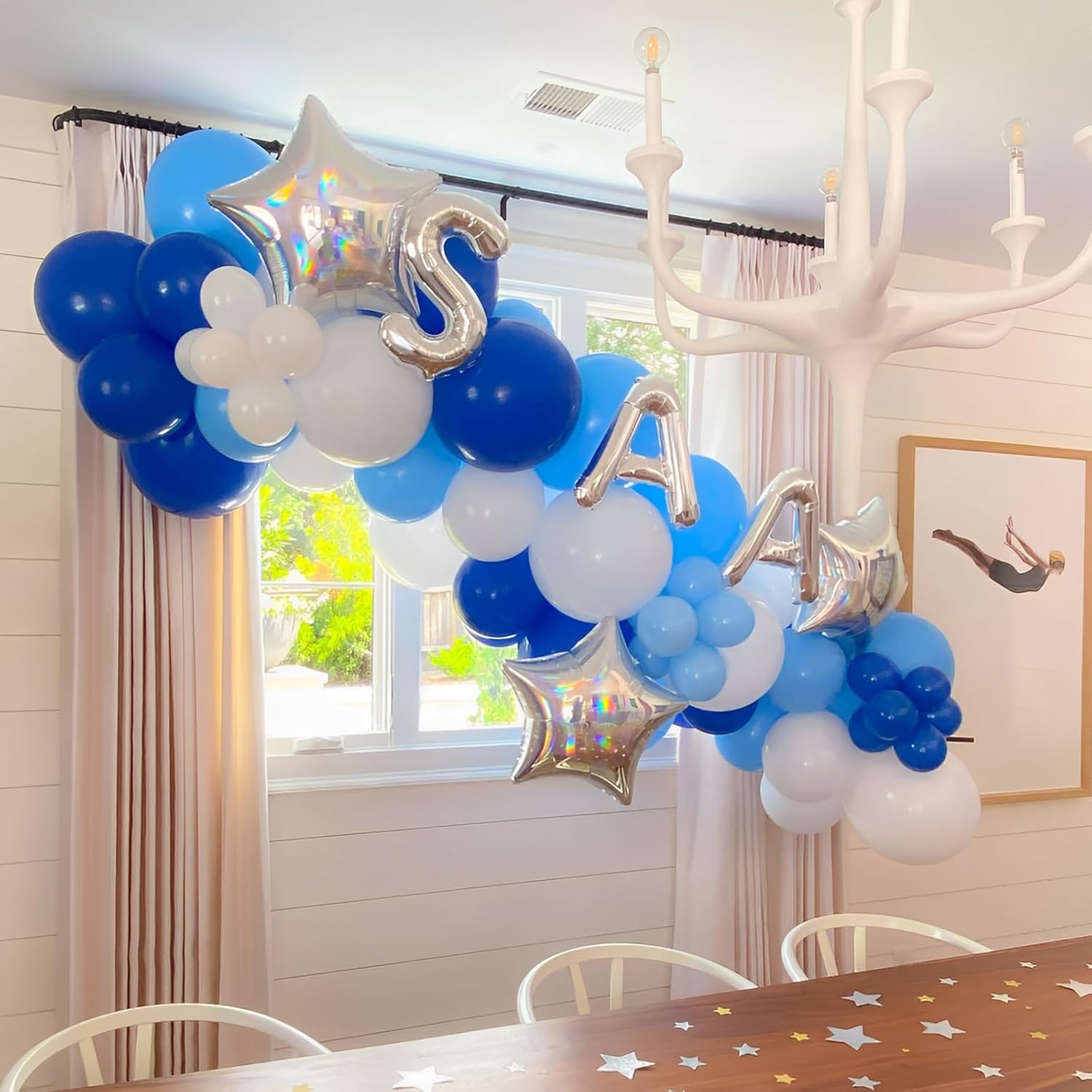 90pack Royal Blue Balloons Different Size 18/12/10/5 Inch Blue Balloon Garland Arch Kit for Graduation, Wedding, Birthday, New Year, Baby Shower, Baseball, Nautical Party Decorations - Image 3