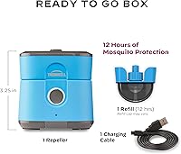 Vista 6 de Thermacell Repelente de mosquitos Patio Shield E-Series Repelente recargable; zona de protección contra mosquitos de 10 pies; incluye recambio