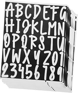 Angoily Alphabet Letter Stickers 10 pcs Mailbox Letter Stickers Number Stickers for Mailbox Doorplate Number Decals Number Mailbox Stickers