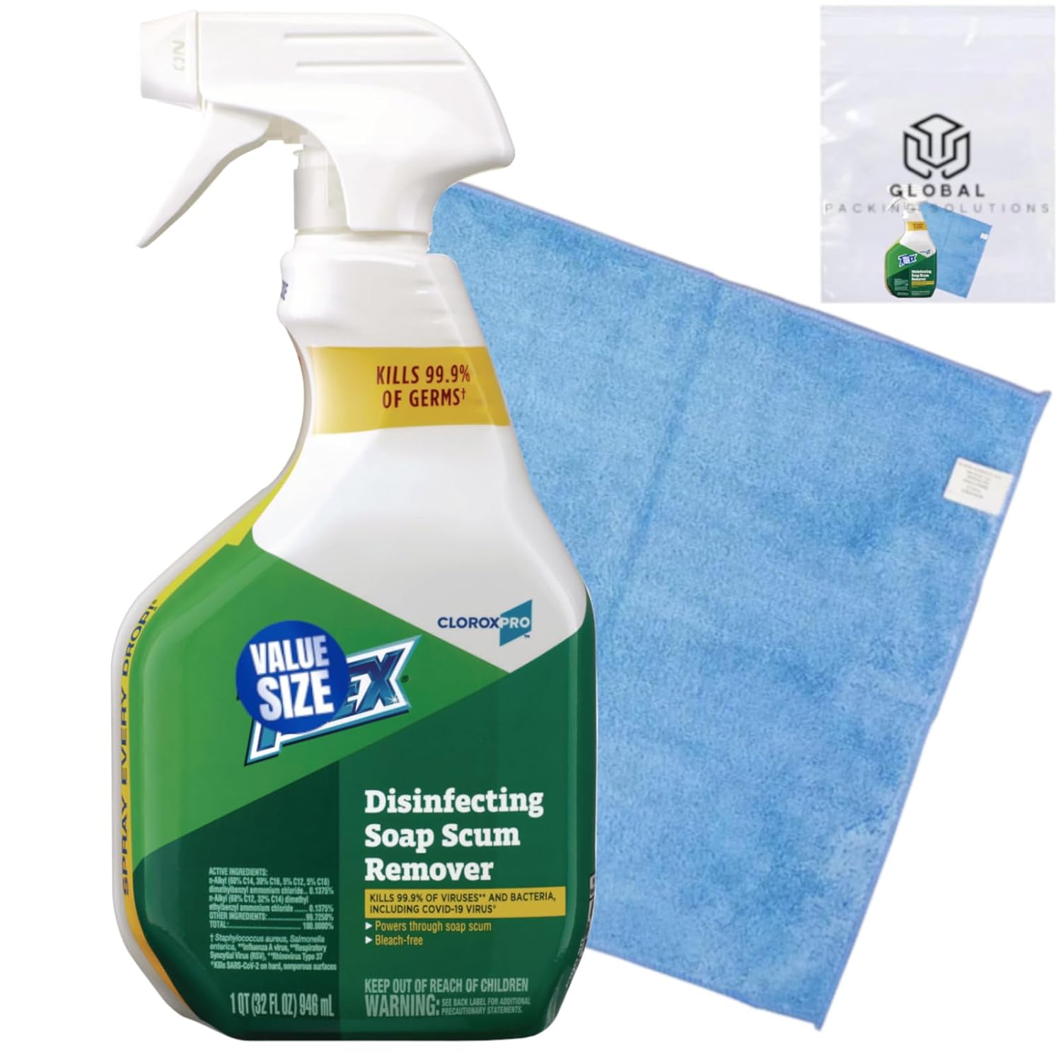 Tile Multi Surface Disinfecting Soap Scum Remover Spray 32 Fl Oz Kills 99 9 of Bacteria and Viruses
