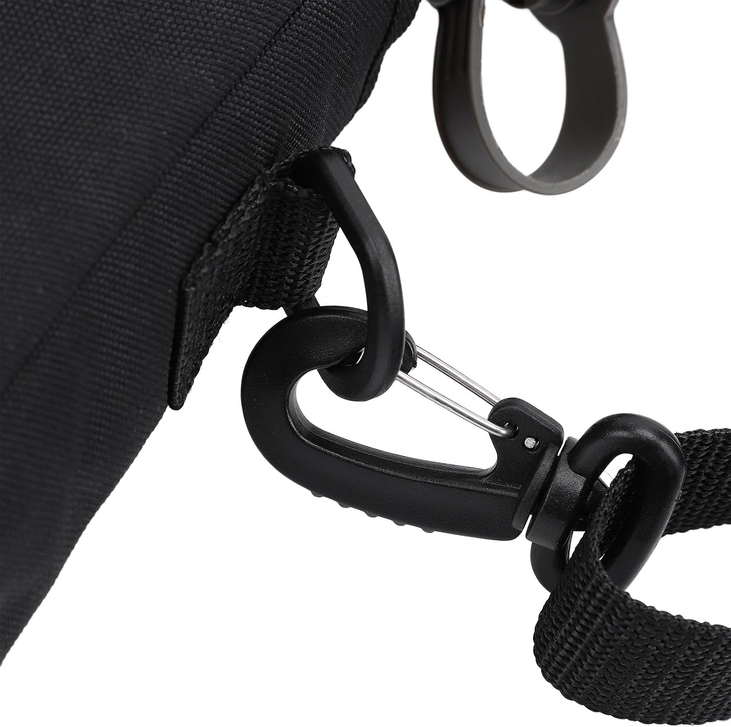 Outdoor Water Bottle - 1.5L Portable Water Canteen with Waist Bag, Multi Fuctional Flat Camping Water Bottle for Surplus or Bushcraft Gear (Black)