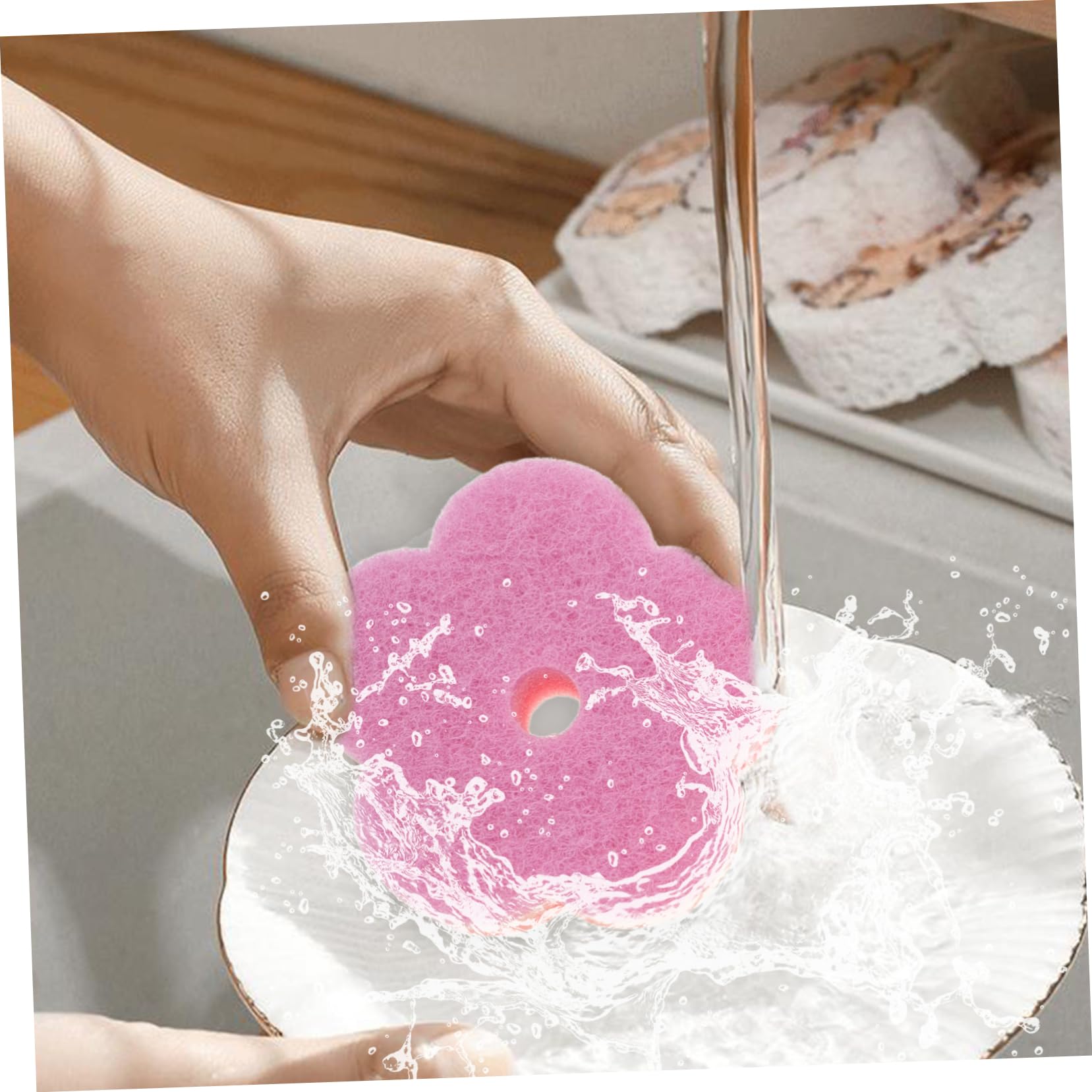 KOMBIUDA 30piezas Esponja De Limpieza De Nanómetro De Paño De Cocina Absorbente para Lavar y Superficies Sin Olores Multiusos Casa y