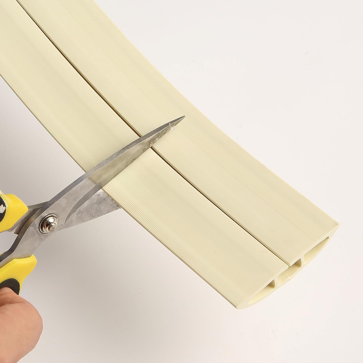 Bates- Floor Cord Cover, 30 ft Cable Cover, White Extension Cord Cover Floor, Cord Protector, Floor Cable Cover, Cord Hider Floor, Cable Cover Floor, Cable Floor Cover, Cable Covers for Cords