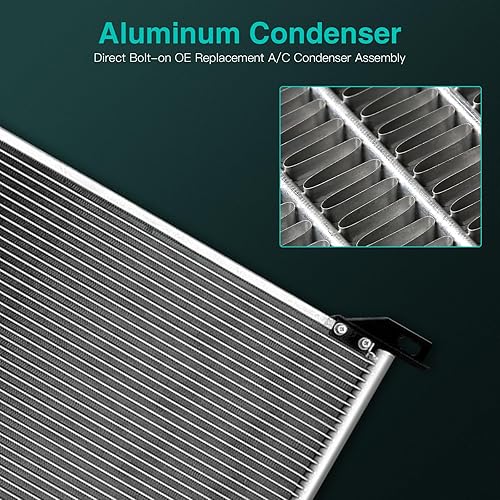 Miniatura 2 de SCITOO Condensador para Cadillac 2002-2005 para Escalade 5.3L 1999-2013 para Chevrolet para Silverado 1500 4.3L 1999-2013 para GMC para Sierra 1500