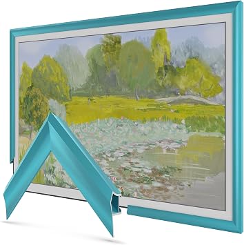 Turquoise Prismatic 55" Alloy Deco TV Frame - Compatible ONLY with Samsung The Frame TVs Fits 2021-2026, LS03A, LS03B, LS03C, LS03D, LS03FA