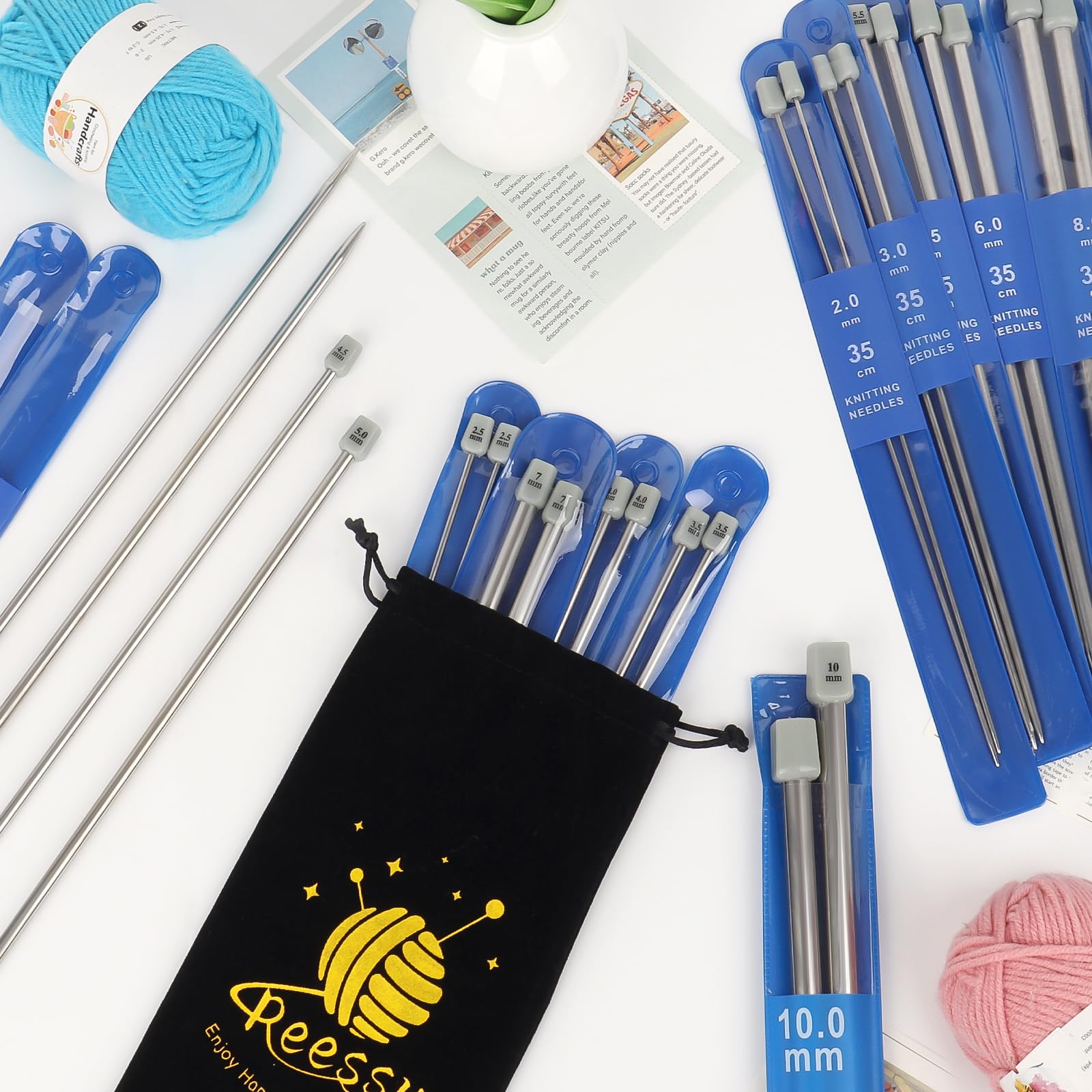 Lot De 13 Paires D'aiguilles à Tricoter, Aiguilles à Tricoter