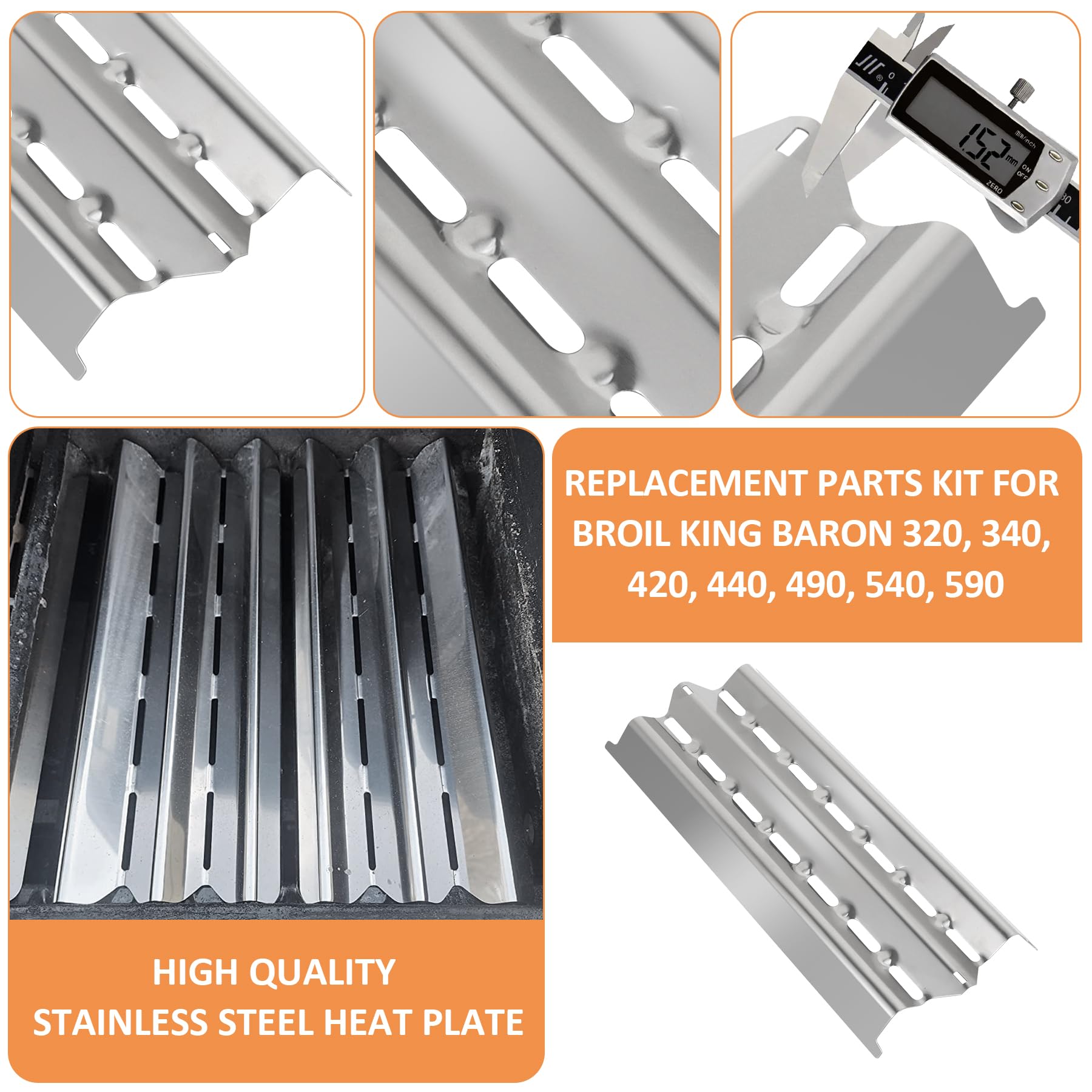 Grillroste Ersatz Für Broil King Baron – Gusseisen-Roste Für Baron 320, 440, 490 & ähnliche Modelle