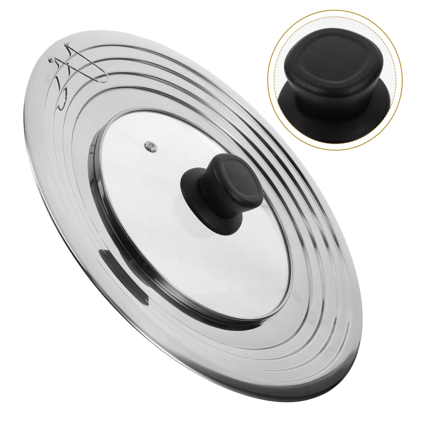 Mikikit Coperchio in Acciaio Inox per Pentole e Padelle Coperchio Anti-goccia per Mantenere Cibo Fresco e Temperatura Stili multipli
