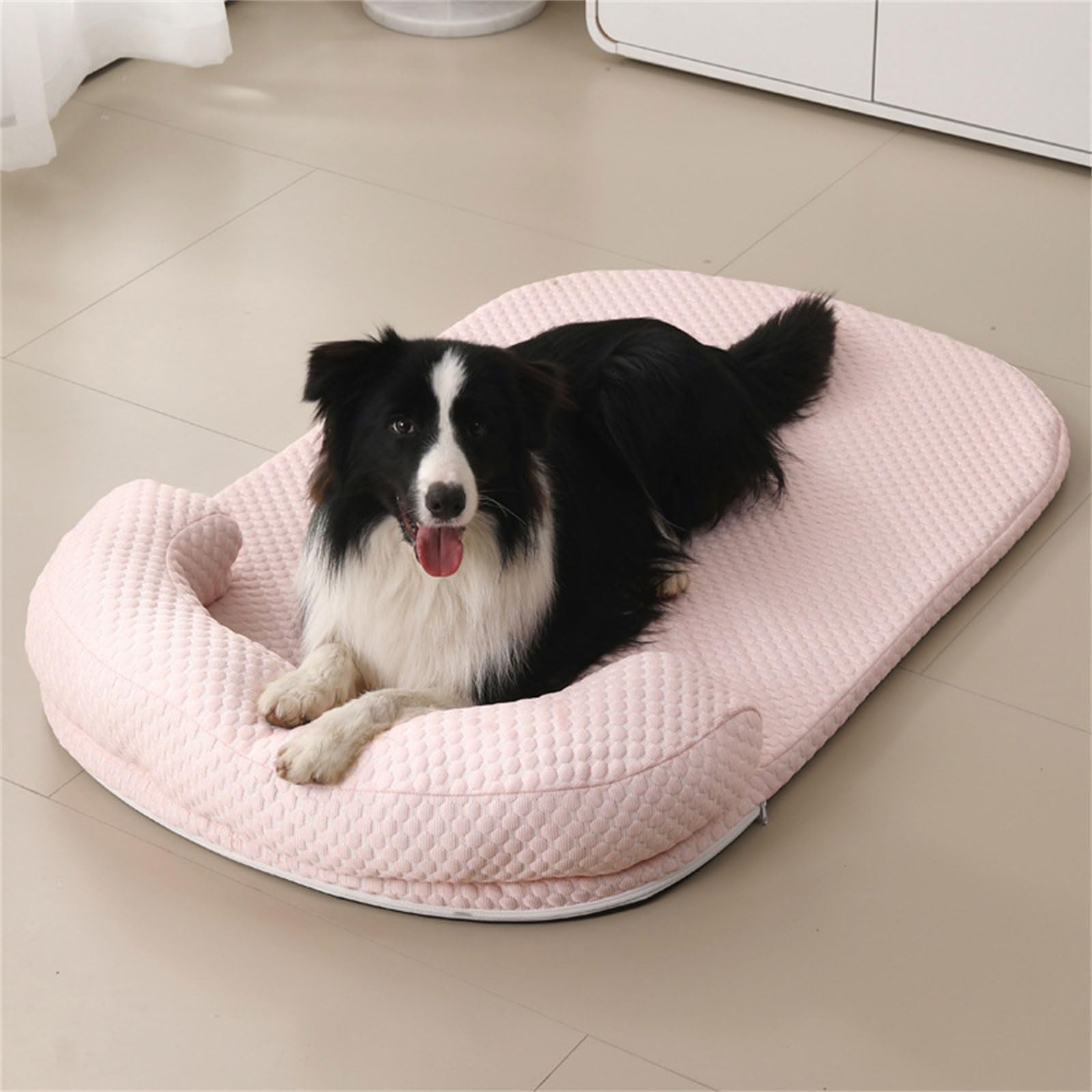 Tapis pour animal domestique toutes saisons avec rembourrage en coton PP lavable en machine Design pliable pour chiens et chats Lit confortable lavable pour chien