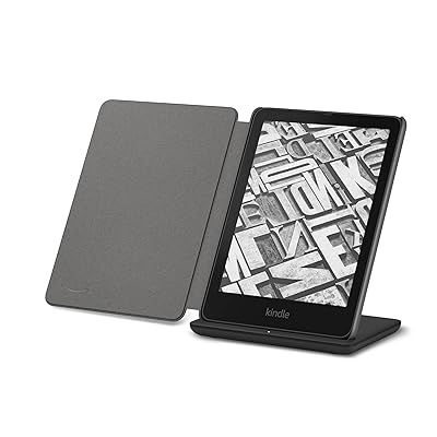 Kindle Paperwhite Signature Edition Essentials Bundle including All-new Kindle Paperwhite Signature Edition (32GB) - Black, Fabric Cover - Black, and Wireless Charging Dock