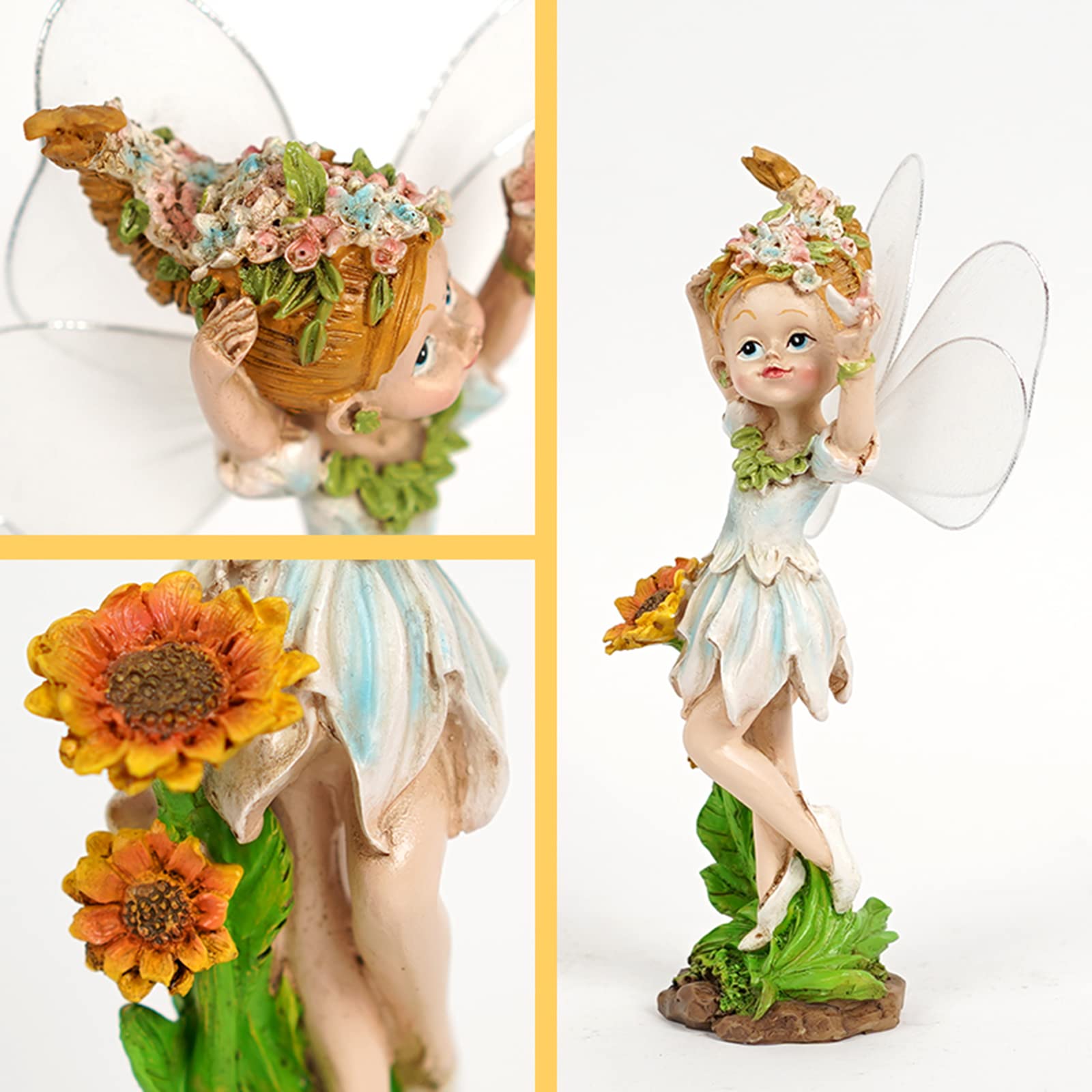 Gabbia per Uccelli in Miniatura con Uccelli, Stile Rustico Vintage, Ornamenti in Metallo, Accessori per Decorazione Giardino Fatato  15