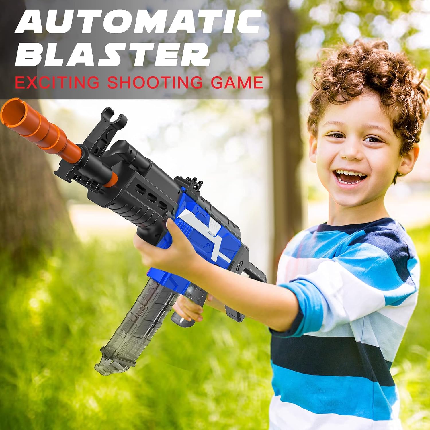 Automatic Toy Gun Rifle, Automatic Toy Guns for Boys with 3 Burst Modes 100 Darts, 3 DIY Style Toy Foam Blasters Machine Gun, Gifts for Boys Age 6-12