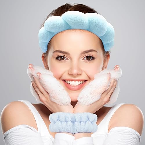 Miniatura 2 de Zkptops Diademas de esponja acolchada suave para mujeres y niñas aro de moda para el cabello regalos de Navidad accesorio para el cabello vendas