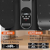 Vista 2 de HOTSWEAT Under Desk Elliptical Machine, Ellipse Leg Exerciser as Seen on TV for Seniors with Remote Control, Portable Electric Seated Pedal