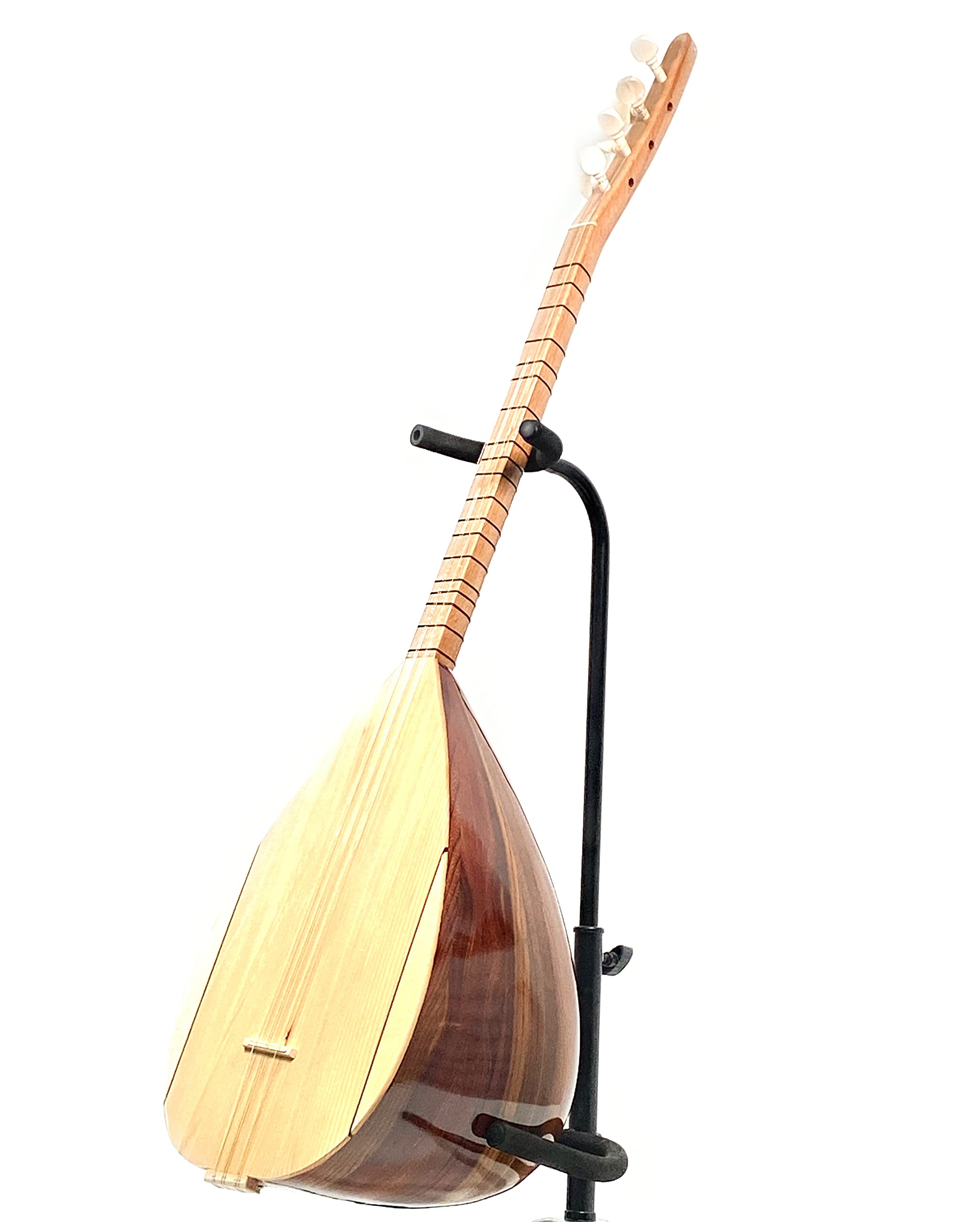 Melody Saz Baglama avec housse et micro - 7 cordes - Bruit - 115 x 20 x 18 cm - Marron - Acier allié - Acajou - 3 kg