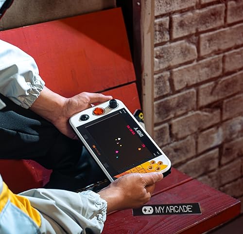 Miniatura 5 de My Arcade Atari Gamestation Go Batería recargable, más de 200+ videojuegos retro precargados incluyendo Pac-Man, Atari Recargado, & Bolas de Acero,