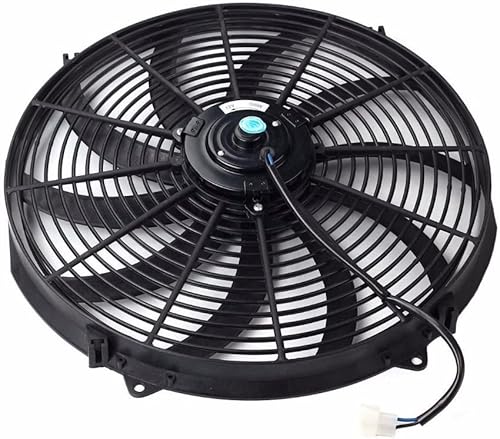 Miniatura 3 de Kit de montaje de ventilador de refrigeración de radiador eléctrico de 16 pulgadas y kit de interruptor de relé de termostato de 175-185 grados