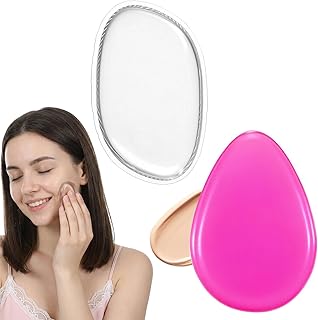 2Pcs Silicone Makeup Sponge, Reusable Jelly M...