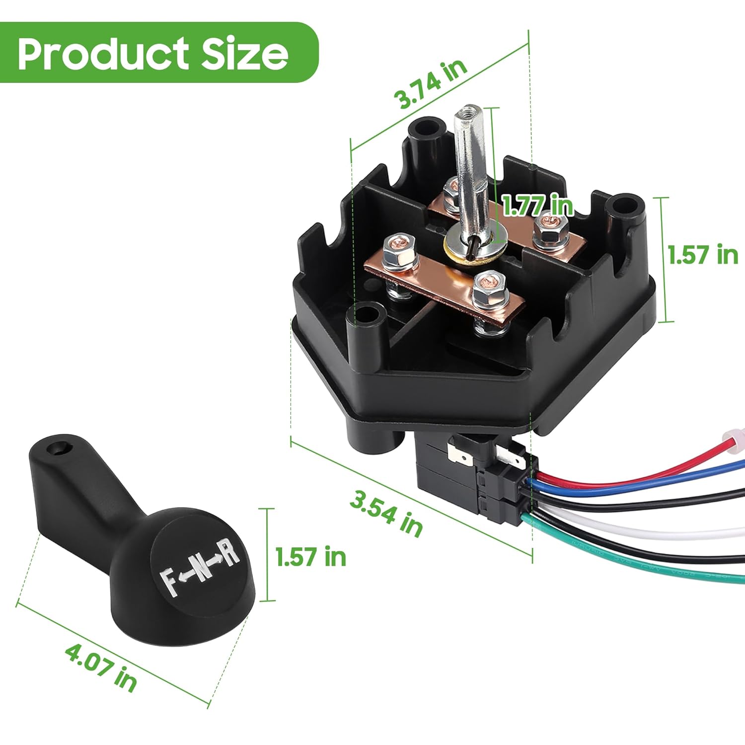 10L0L Heavy Duty Forward and Reverse Switch for Club Car DS 1996-up 48V Powerdrive System Golf Cart, OEM# 101753005 102250201 101979101 1014808 1012987